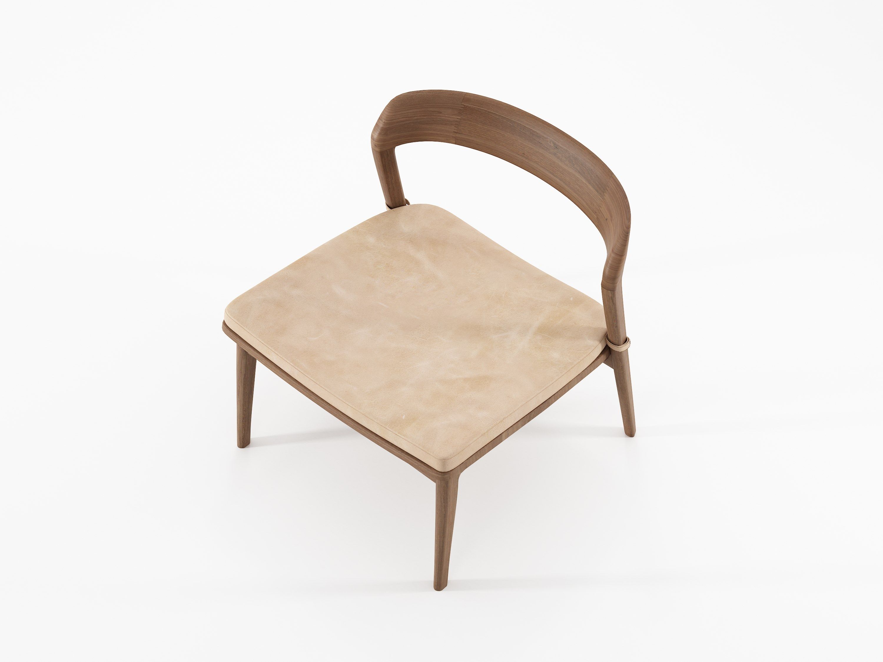 Кресло из массива дерева с мягким сиденьем KARPENTER Grasshopper ARCH-00069382 - Вид №11