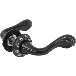 Ручка дверная на розетке Reinz Фабриано, цвет черный хром