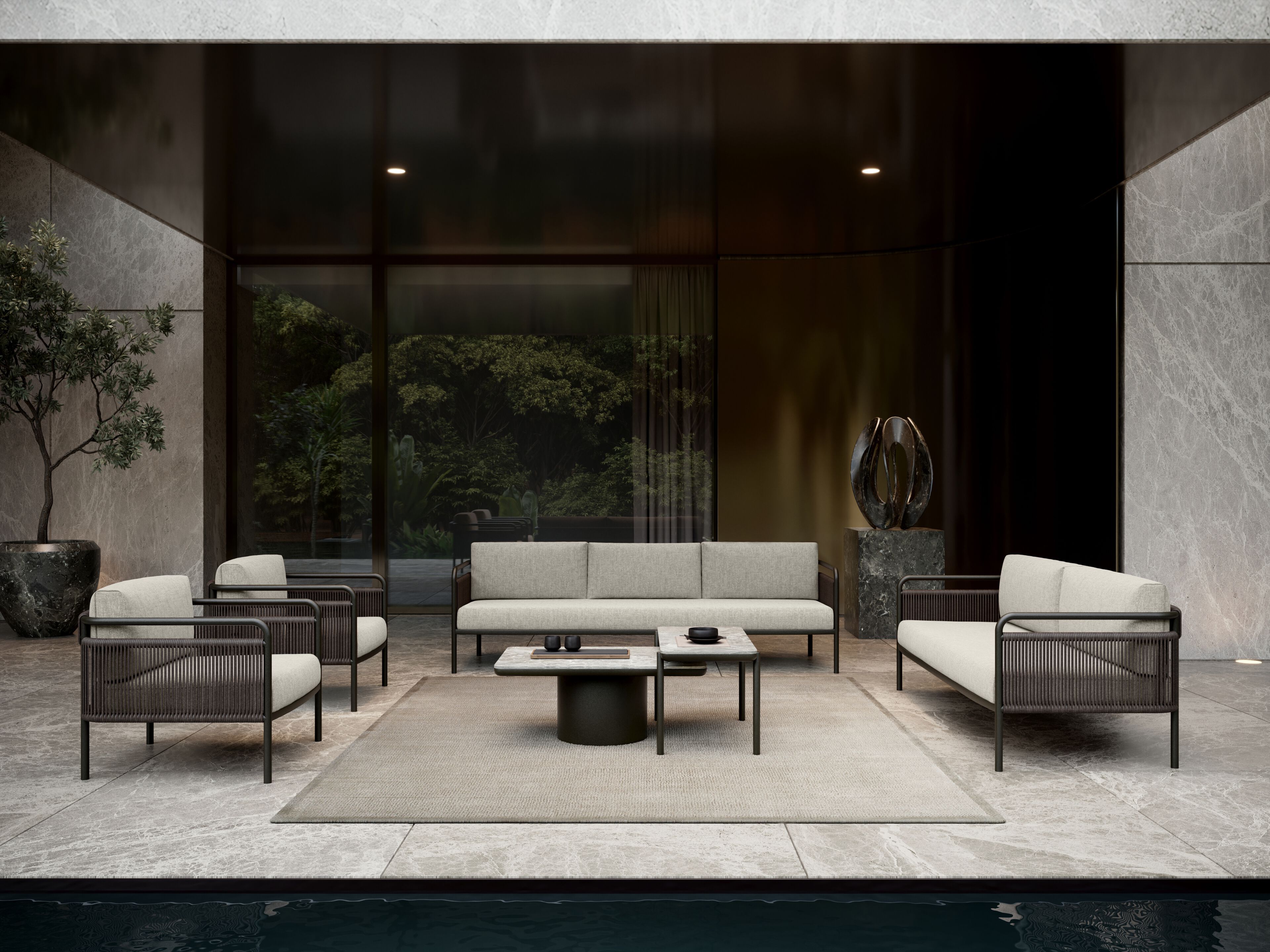 Алюминиевый прямоугольный садовый столик SNOC ссылка ARCH-00027367 - Вид №8