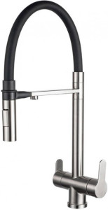 Смеситель ZorG Magnit SZR-3030 для кухонной мойки, сталь