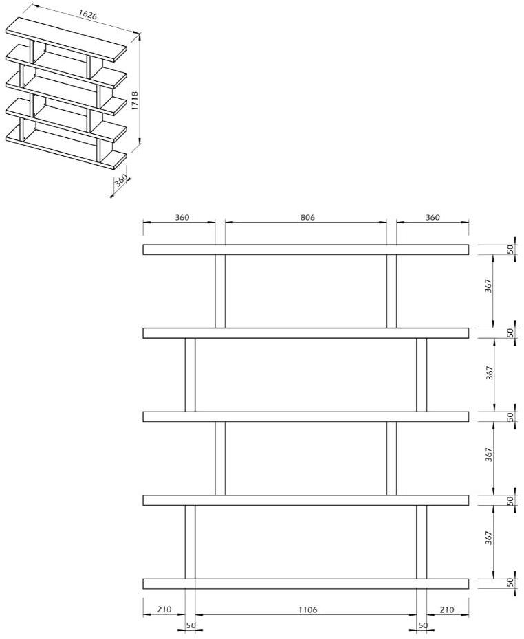 TemaHome Открытая полка sun-id-1415749 - Вид №9