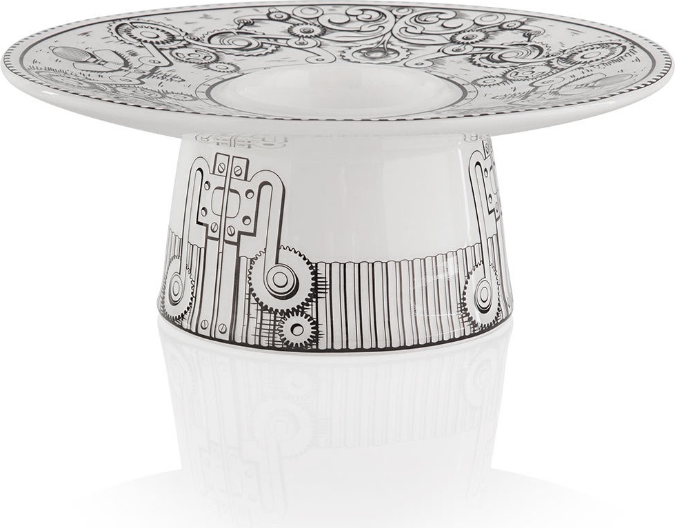 10565482 Royal Crown Derby Подсвечник Royal Crown Derby "Стимпанк" 5см Фарфор костяной 