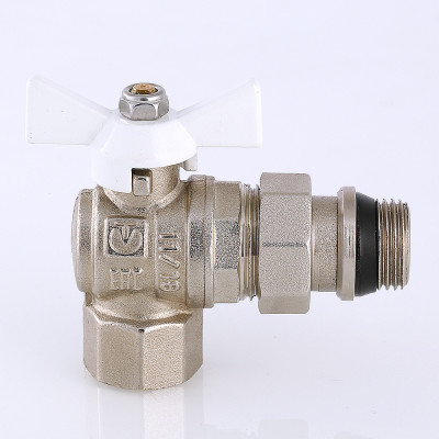 VT.228.NRW.04 Кран шаровой VALTEC BASE угловой с полусгоном и дополнительным уплотнением Valtec 1/2"  - Вид №8