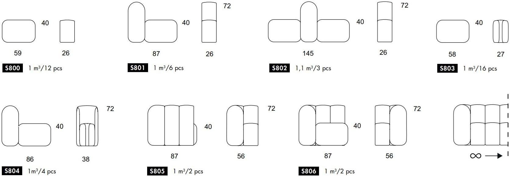 Blå Station Диван из ткани Bob Bla Station sun-id-1487974 - Вид №18
