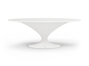 Овальный садовый стол из стекловолокна