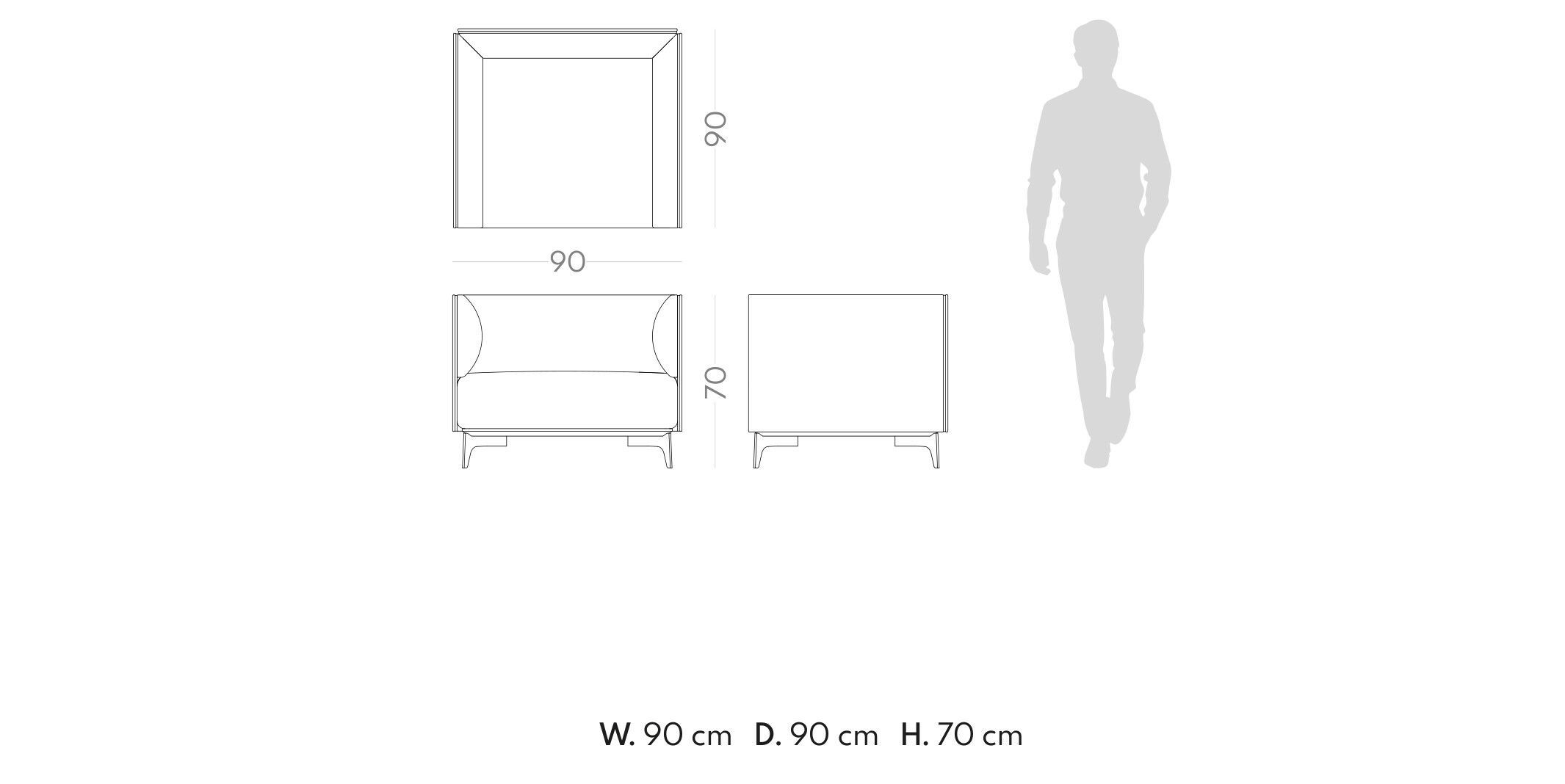 Тканевое кресло с подлокотниками PRADDY Natur ARCH-00067330 - Вид №5