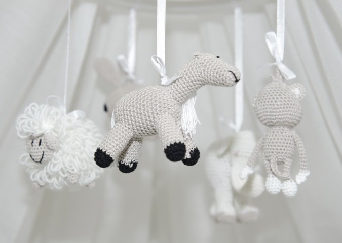 Мобиль на кроватку "Ассорти" серый ELLIPSE  351686 Белый;серый Santreyd  - Вид №2