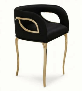 KOKET Мягкое бархатное кресло с подлокотниками Chandra