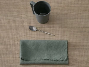 Society Limonta Легкие льняные салфетки с бахромой Tab