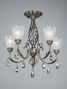 Подвесная люстра Vitaluce V2023/5 VITALUCE ДИЗАЙНЕРСКИЕ 220350 Серебро