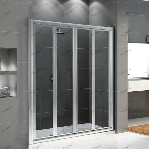 Novellini. Двери в нишу 162 см 2S с серебристым профилем STAR NSTAR2S1561B