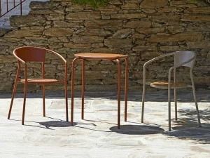 Adico Металлический садовый стул для ресторана с подлокотниками