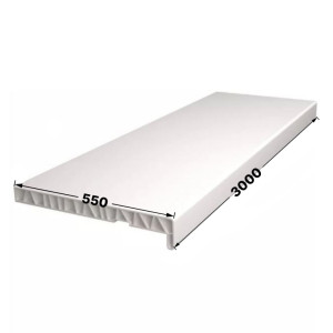 Подоконник ПВХ /белый/ 550х3000