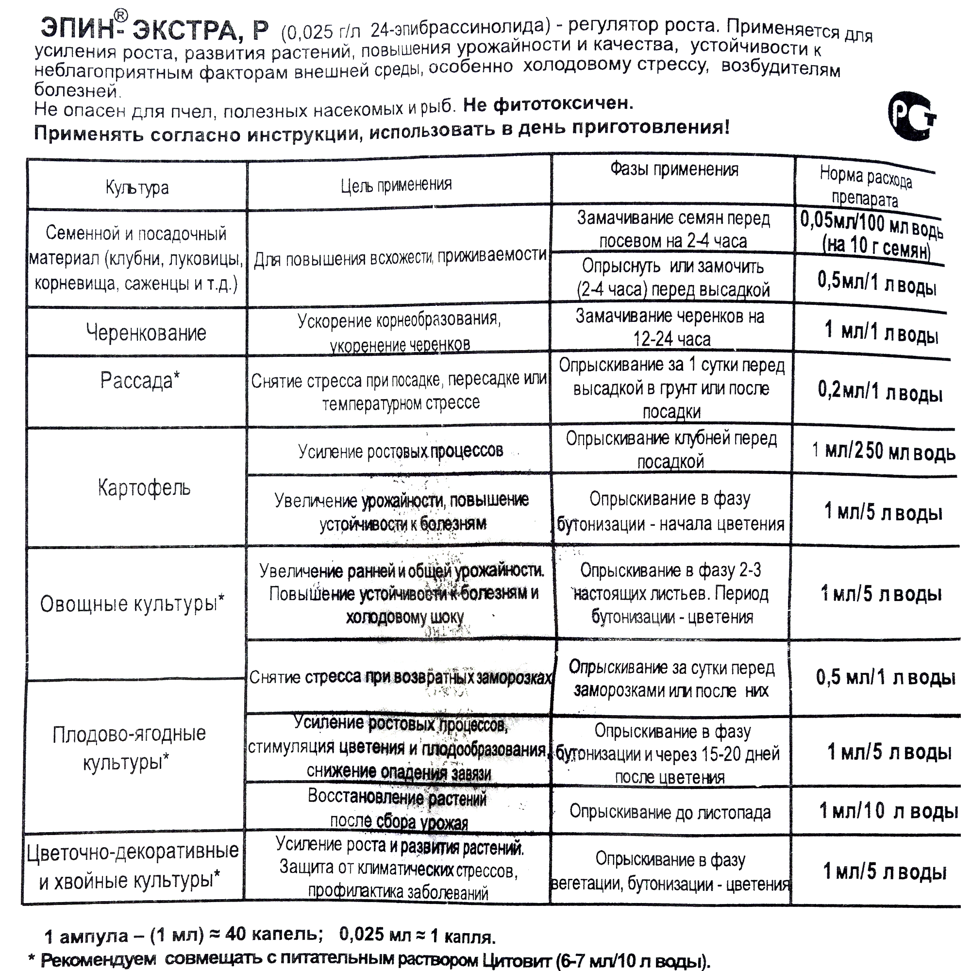 15169829 Регулятор роста «Эпин экстра» 50 мл Santreyd  - Вид №2