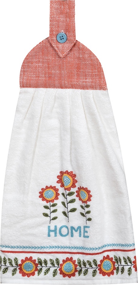 10644412 KAY DEE DESIGNS Полотенце кухонное Kay Dee Designs с держателем "Осень в цвету" 46х23см, хлопок Ткань 