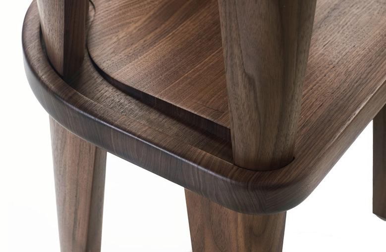 BassamFellows Низкий штабелируемый табурет из массива дерева  Cb-122  - Вид №6