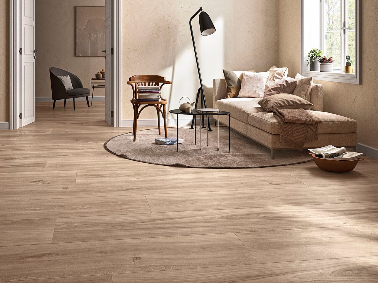 Пол / облицовка керамогранита под дерево CERAMICA FONDOVALLE Коми ARCH-00093568