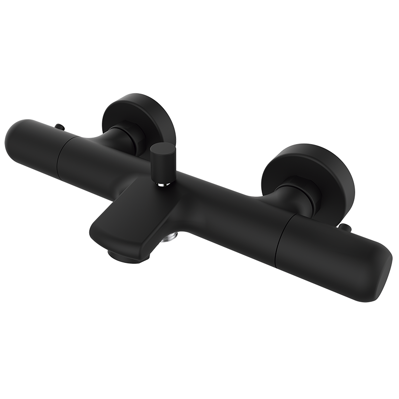 35210320 BASIC Черный Термостатический ванна-душ Черный GRB MIXERS E-PLUS