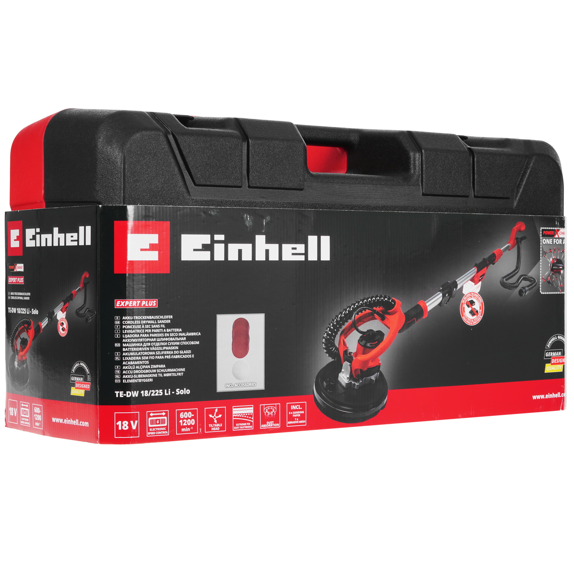 Шлифовальная машина для стен и потолка Einhell PXC TE-DW 18/225 Li-Solo Power X Change 18V Без ЗУ, Без АКБ 4892153 STDN-0063604 - Вид №13