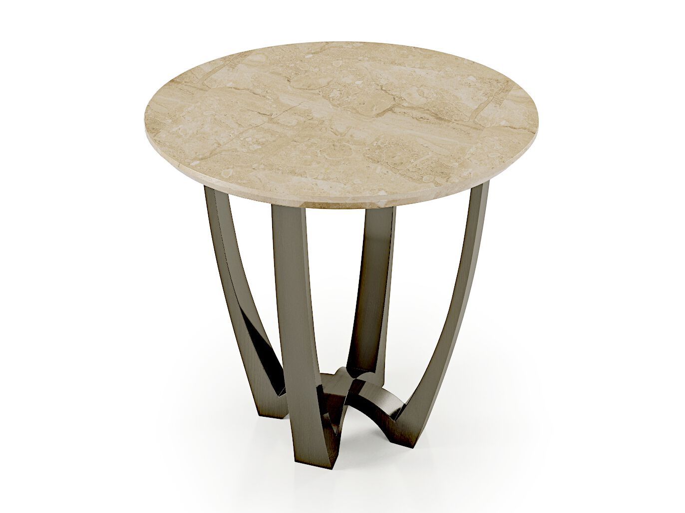 Высокий круглый мраморный журнальный столик Bizzotto Italia Atmosphera ARCH-00097868 - Вид №1