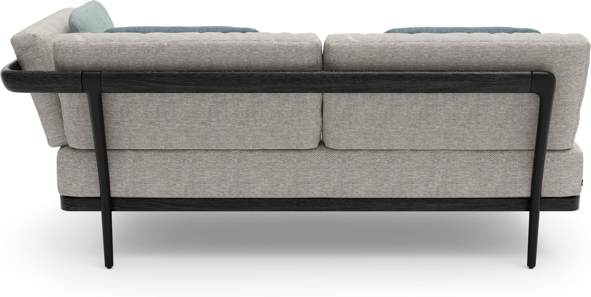 Левое угловое двойное сиденье лава teak nero Manutti Flex MNST518 - Вид №1