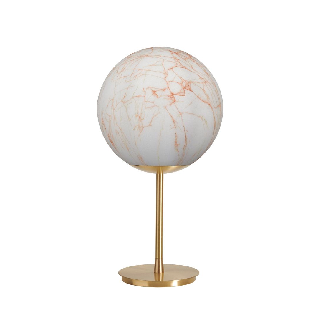 Настольная лампа из латуни и полиэтилена с мраморным эффектом SLIDE ARCH-00096226 - Вид №8