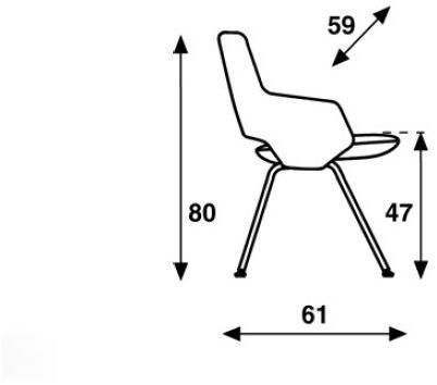 Artifort Стул из ткани с подлокотниками Jima sun-id-1512151 - Вид №4