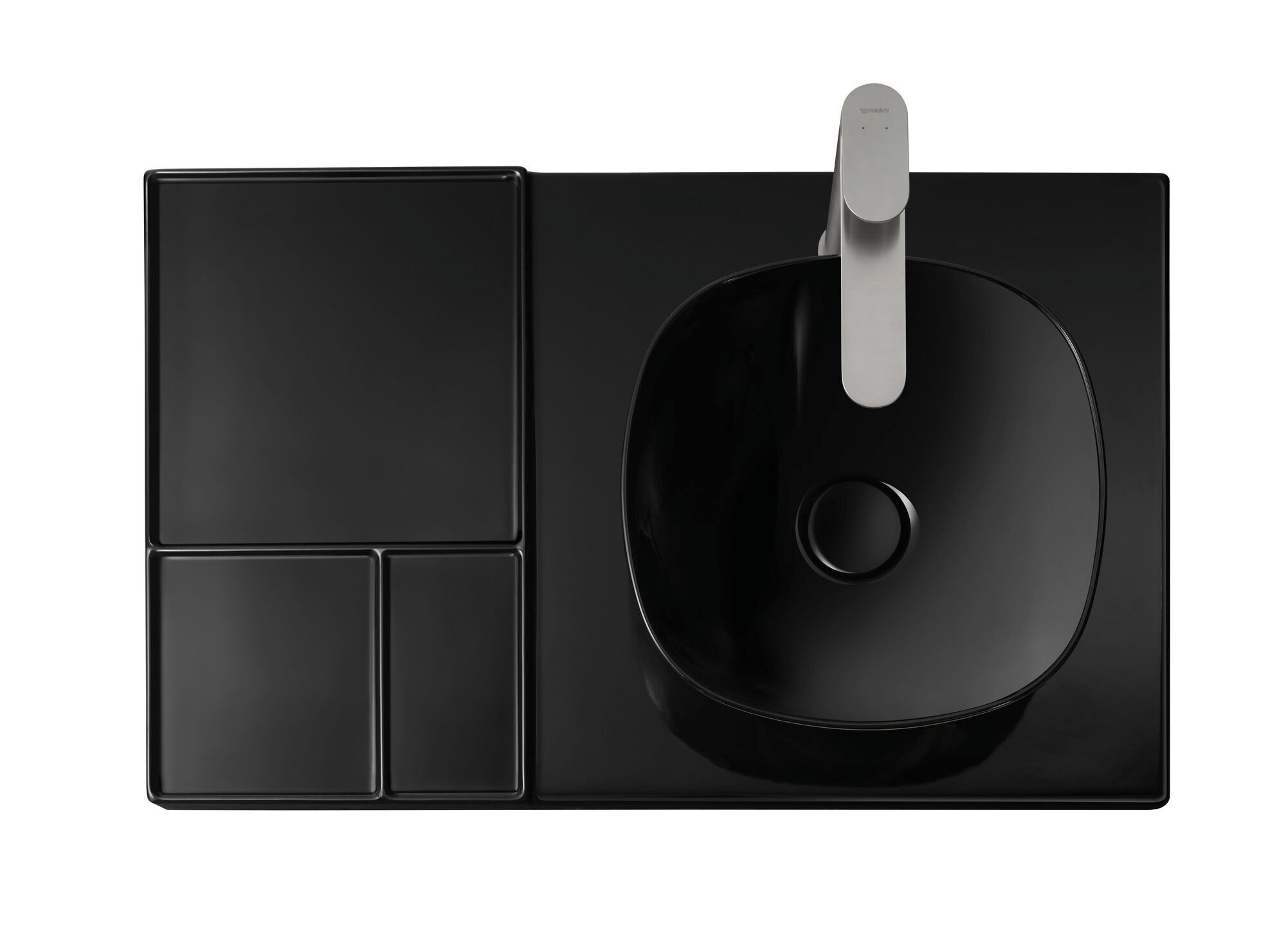 Керамическая прямоугольная раковина с полукругом Duravit Aurena ARCH-00112502 - Вид №1