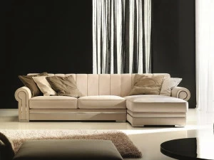 Former In Italia Модульный бархатный диван с шезлонгом Quincy