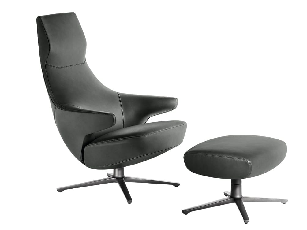 Пуф / кожаная подставка для ног Poltrona Frau коллекция-диваны и кресла ARCH-00138948 - Вид №1