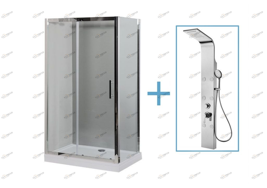 Душевой уголок Aquanet Delta NPE1131 150x80 (+ панель Aquanet Galaxy Shine) 0018384500209997