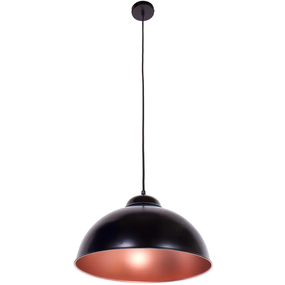 Подвесной светильник Eglo «Truro»-2» 1xE27x60 Вт, цвет чёрный/медный 18559734 STLM-2184013  - Вид №1