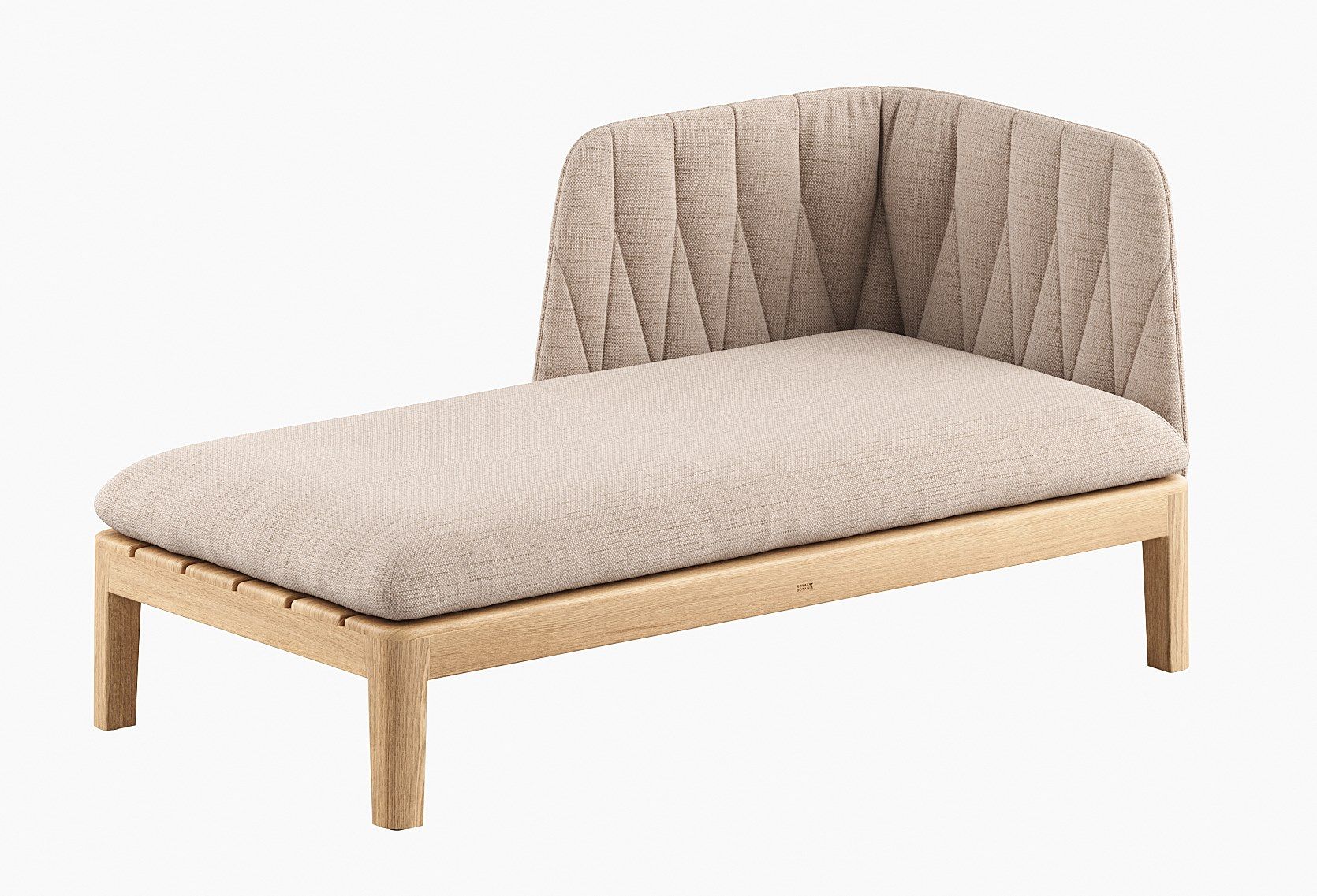 Садовая спальная кровать, обитая тканью и тиком Royal Botania Calypso Lounge ARCH-00150106 - Вид №5