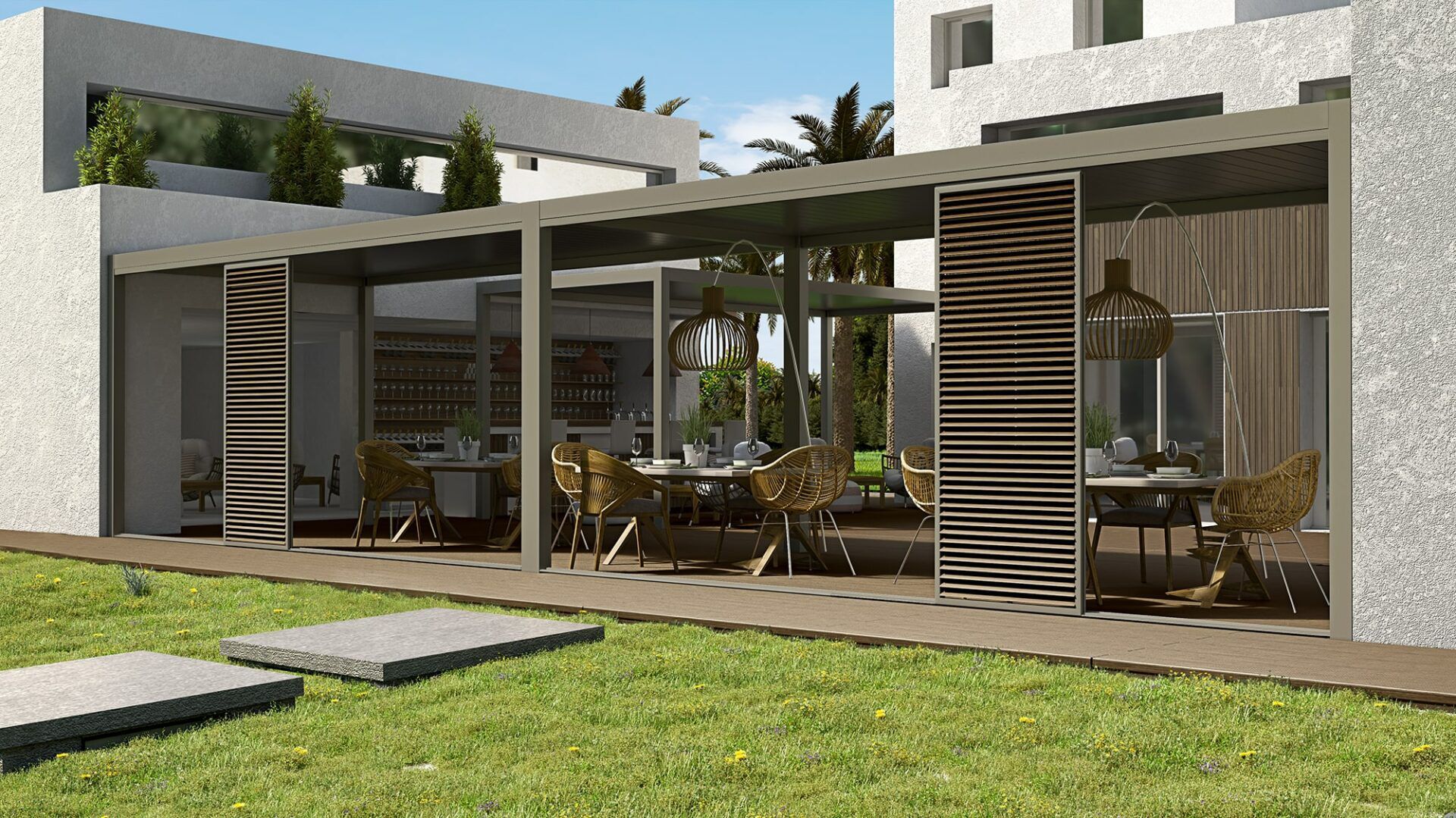 Алюминиевая беседка GLM Outdoor Solutions KOS ARCH-00017295