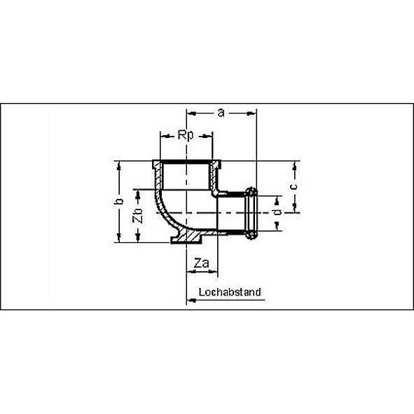 184721512 SANHA 8472G пресс-фитинг, бронза, водорозетка ВПр-ВР 15x1/2 мм  - Вид №1
