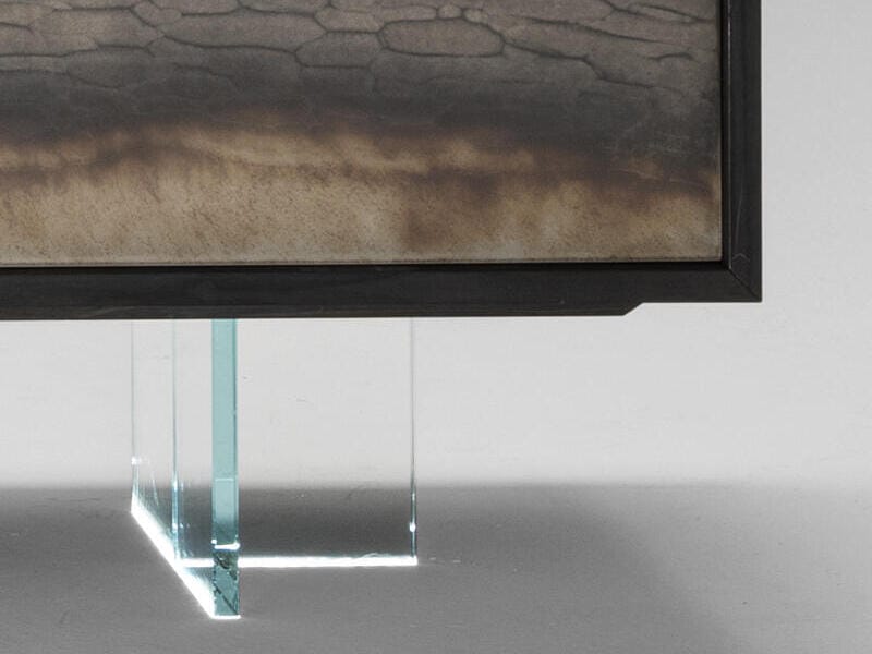 Деревянный и стеклянный шкаф для телевизора с ящиками ARTE VENEZIANA Langhe ARCH-00077127 - Вид №4