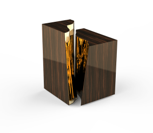 0-181 Приставной столик Lapiaz из черного дерева  Boca Do Lobo