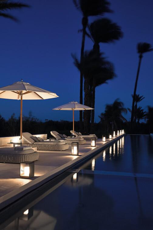 MNST1303 Зонтик teak центральный полюс teak 350x350 черный Manutti Umbrellas  - Вид №6