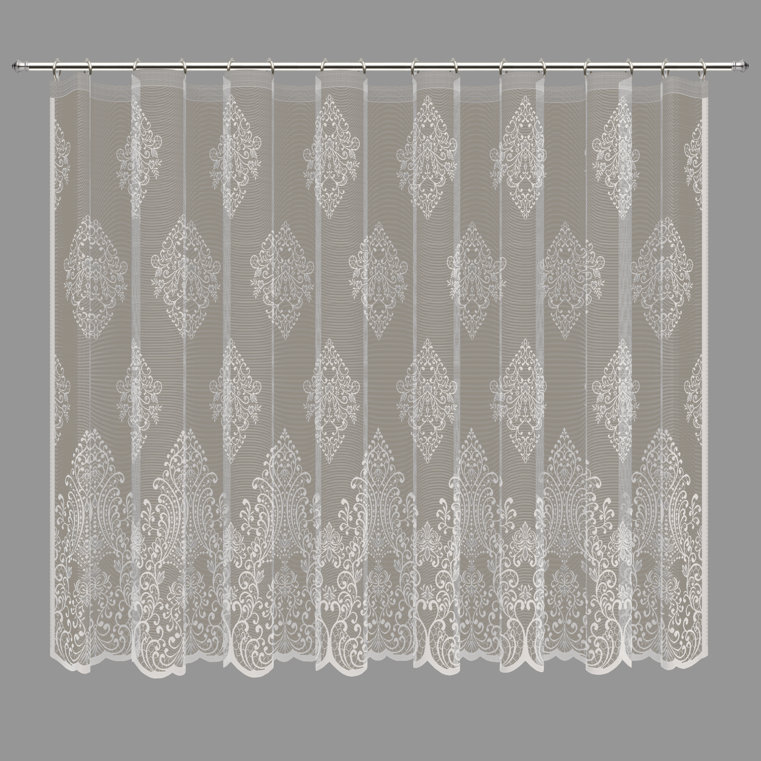 Santreyd Штора Шахерезада с вензелями 250х160 см экрю для кухни 89077304 STLM-0078036 - Вид №1