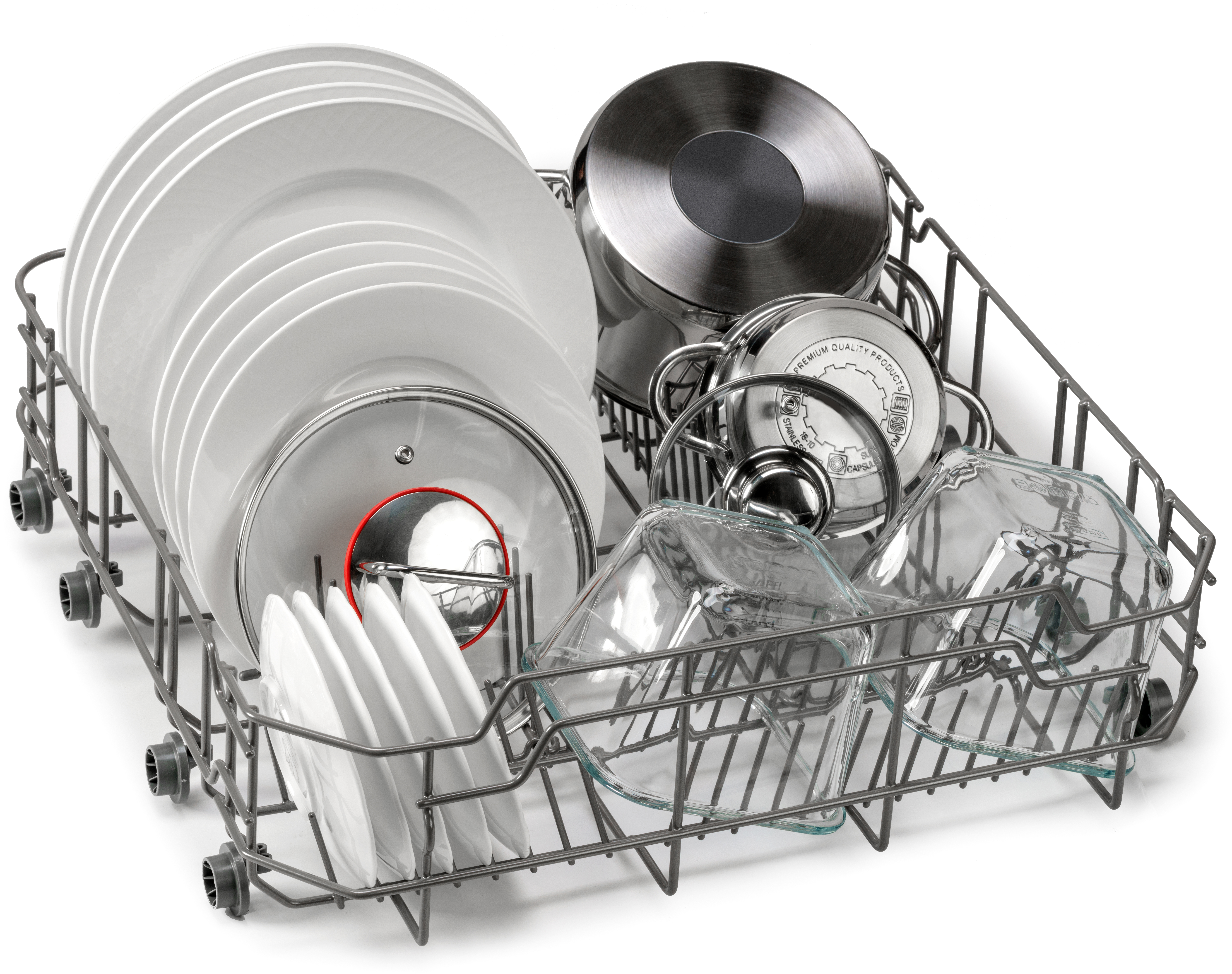 DW 6015 Полноразмерная отдельностоящая посудомоечная машина, 60см, 12 комплектов, 5 программ, 1/2 загрузка, аквастоп, белая Weissgauff Santreyd  - Вид №8