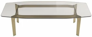 Capital Collection Прямоугольный стол из стали и стекла Eclectic