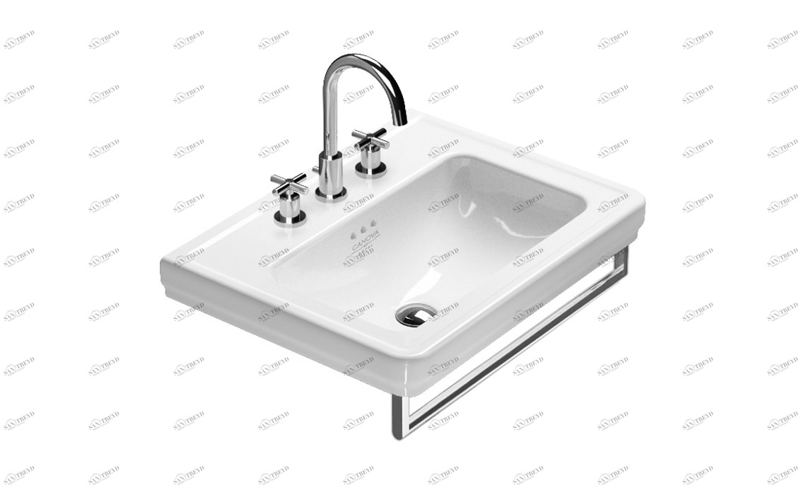 160CV00 Подвесная раковина настенная овальная CERAMICA CATALANO Canova royal белая