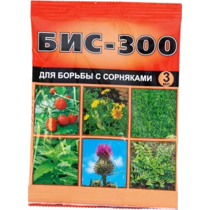 Средство для борьбы с сорняками на посадках земляники и газонах «БИС-300» 3 мл