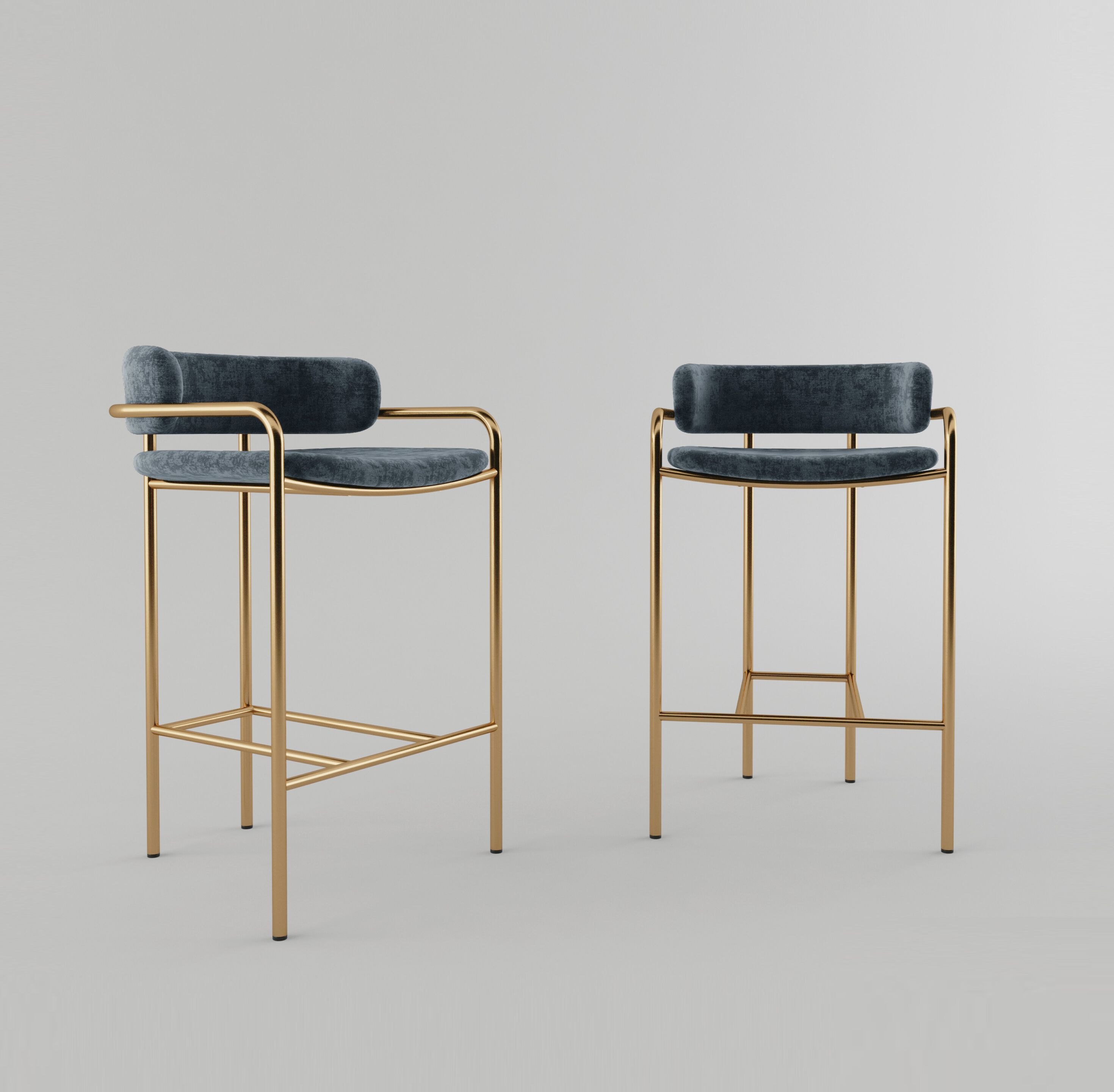 Высокий стул с подставкой для ног Galbiati Exclusive Interiors ARCH-00042082 - Вид №1