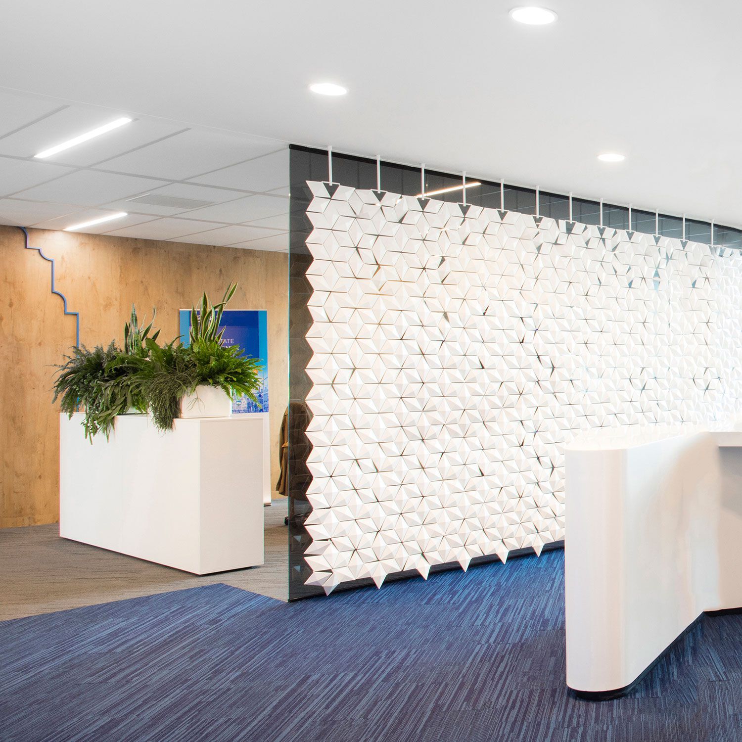 Подвесная перегородка bloomming FACET 646x265cm bianco ARCH-00034442 - Вид №1