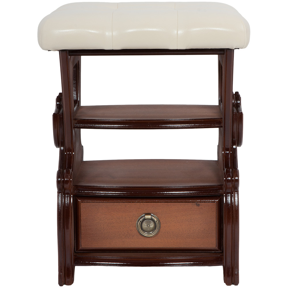 11178 Табурет с ящиком Марта 2 Молочный BOGACHO 4627170342844 - Вид №3