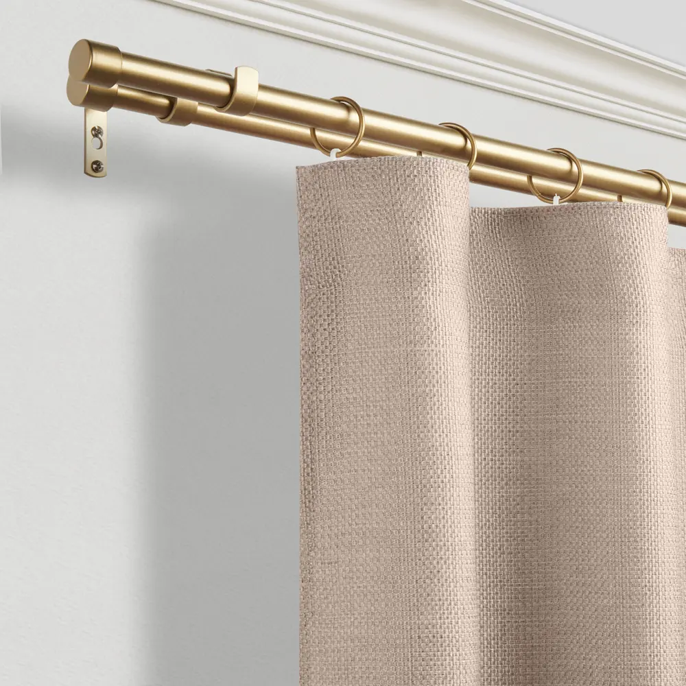 Карниз двухрядный раздвижной d19/16 мм заглушка 160-320 см цвет бронза ORBIS STLM-2126906 - Вид №4