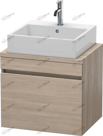 DS530003131 Тумбочка для компактной консоли DuraStyle #DS5300 600 x 478 мм Сосна серебристая, декор Duravit