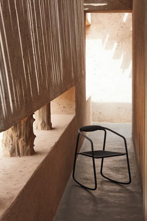 Кресло-качалка лавовая веревка 4,5мм антрацит Manutti Duo MNST40 - Вид №5