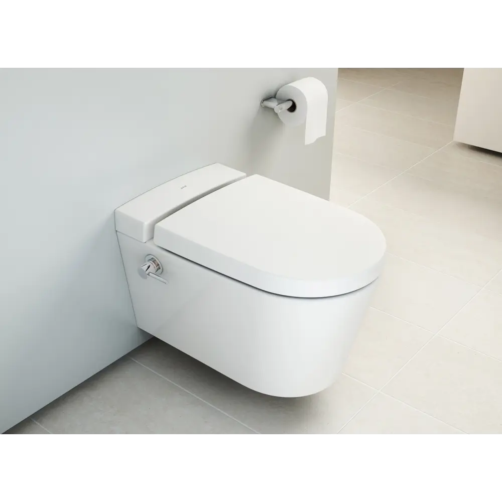 Унитаз подвесной безободковый VitrA Nest с биде горизонтальный выпуск STLM-2075198 - Вид №11